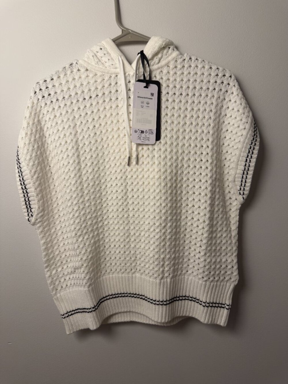 NWT Varley Cotton Vittoria Knit Hoodie - Picture 2 of 3